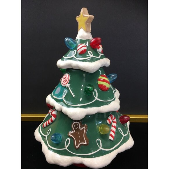 Hallmark Musical Lighted Rotating Gumdrop Christmas Tree Ceramic - Tested! - Picture 5 of 10